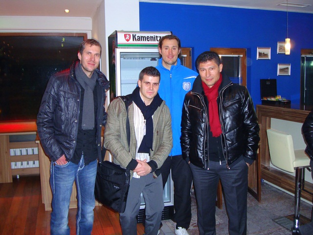 Бургас футбол - Краси Балъков и Фреди Бобич снимка за нашия екип